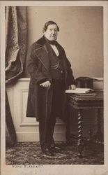 Portrét skladatele Gioachina Antonia Rossiniho 1792-1868, před rokem 1868.