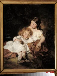 Velká sestra Obraz Octave Tassaert (1800-1874) 19. století Bayonne, Musee Bonnat.