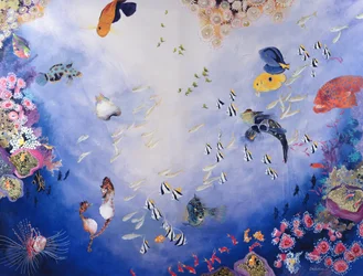 Podmořský svět IV (akryl na plátně)