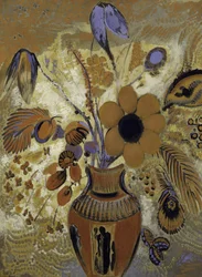 Etruská váza s květinami, 1900-1910.
