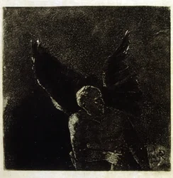 Ilustrace Odilona Redona k Baudelairovu dílu "Les Fleurs du Mal". 1891.