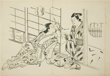 Kapitola Sakaki z „Příběhu Genjiho“ (Genji Sakaki), ze série parodií Genji