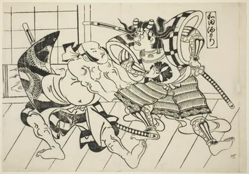 Wada’s Banquet (Wada sakamori), ze série „Slavné scény z japonských loutkových her (Yamato irotake)“