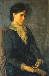 Hester Marian Wait Lay, Portrét umělcovy manželky, 1880.