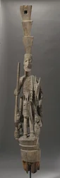 Yoruba veranda post, Nigérie (dřevo)