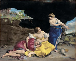 Lot a jeho dcery, asi 1628 (olej na plátně)