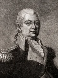 Henry Knox, z Historie naší země, vydané 1905 (dřevoryt)