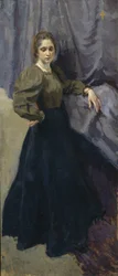 Portrét malířky Jelizavety Martynové 1868-1905, 1896