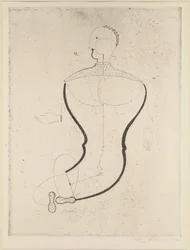 Abstraktní postava vlevo, 1923.
