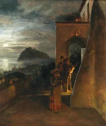 Večerní serenáda na Ischii, Castello Aragonese v pozadí