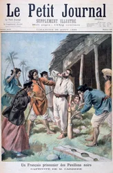 Francouzský zajatec, Tonkin, Vietnam, 1895