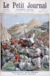 Vzpoura na severozápadní hranici, Britové obklíčeni v Malakandu, Indie, 1897