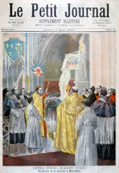 Obřad připomínající Johanku z Arku, Notre Dame, Paříž, 1894