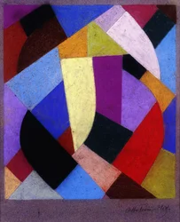 Kompozice, cca 1930 (pastel na papíře)