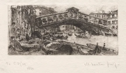Rialto, Benátky, 1880.