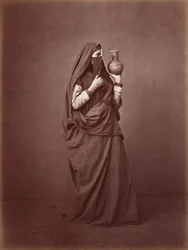 Portrét egyptské ženy, cca. 1870 (foto)