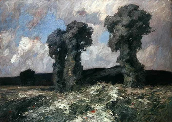 Willow Trees v údolí Lahn (olej na plátně)