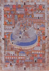 Mapa Aleppa, kolem roku 1600