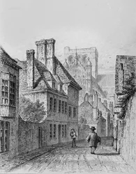 Colebrook Street Winchester, kolem roku 1830