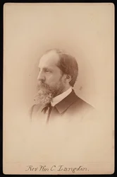 Portrét reverenda Williama Chauncy Langdona 1831-1895, cca 1881.