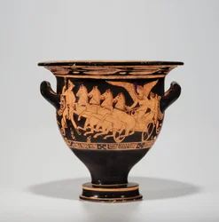 Podkrovní červenofigurový zvon-krater, cca 390-370 př. Kr