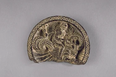 Paleta s Nereid na vodním drakovi, cca 50-75 (břidlice)