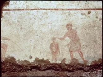 Scéna křtu, 3. století (freska)