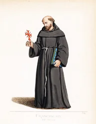 Kněžský kostým: františkánský mnich
