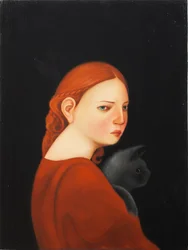 Laura, 2019 (olej na dřevěné desce)