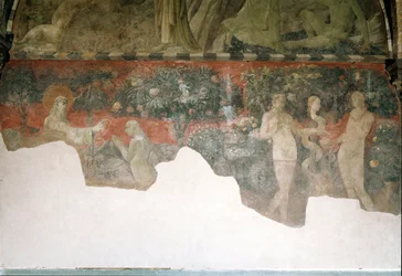 Genesis, stvoření Evy a prvotního hříchu - Freska