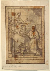 Kresba, Panna s dítětem ve slávě, asi 1600-1700