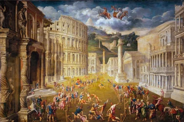Bojující gladiátoři, c. 1560