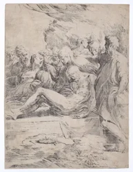 Entombment Facing Left, 1529-1530., 1529-1530.
