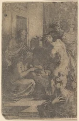 Narození Páně, ca. 1527-30.