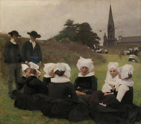 Bretonské ženy v Pardonu, 1887.