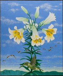 Ranní ptáčata, 2011 (akryl na kaliku)