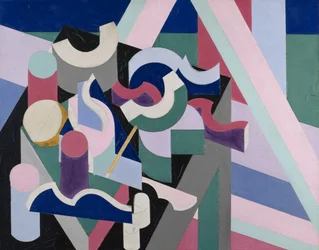 Peinture Nature morte, cca 1924 (olej a grafit na plátně)