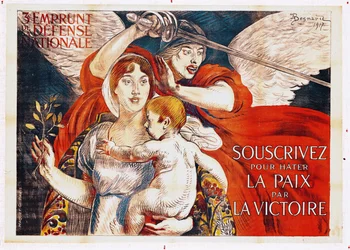 „Upište se, abyste vítězstvím urychlili mír“, plakát ke Třetí půjčce národní obrany, 1917