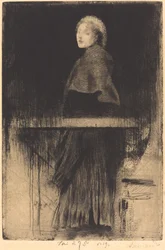 Žena s mysem La Femme a la Pelerine, 1889.