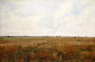 A Wide Dachau Summer Landscape (olej na plátně)