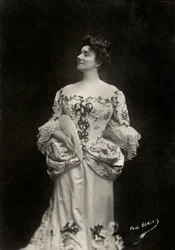 Portrét francouzské umělkyně Yvette Guilbert ( 1865