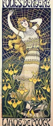 Plakát pro show tanečnice Liane de Pougy (1869-1950) ve Folies Bergere, Paříž