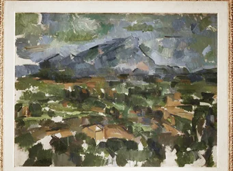 Mont Sainte Victoire při pohledu z Les Lauves (olej na plátně)