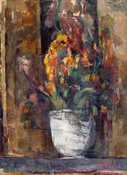 Váza s květinami, kolem 1897-98 (olej na plátně)