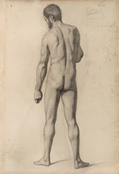 Akademický akt, pohled zezadu, 1862