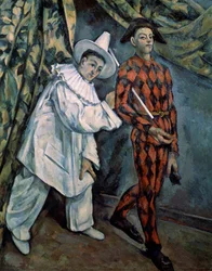 Pierrot a Harlekýn Mardi-Gras, c1888.