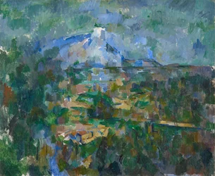 Pohled na Montagne Sainte-Victoire z Lauves, 1904-06
