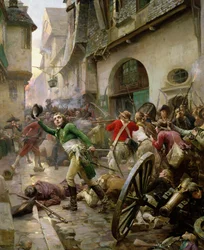 Henri de La Rochejaquelein (1772-94) v bitvě u Cholet, 17. října 1793