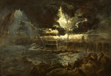 Zkáza Pompejí, kolem roku 1835 (olej na plátně)