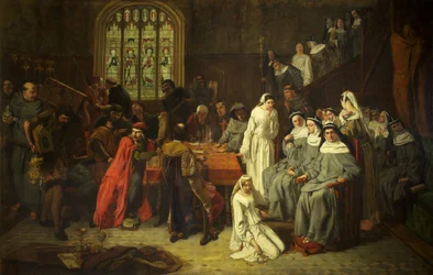The Visitation and Surrender of Syon Nunnery, c.1846 (olej na plátně)